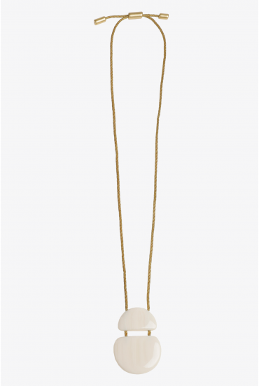 Collier avec pendentif en deux parties