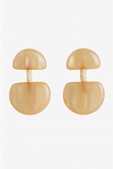 Boucles d’oreilles avec pendentif en deux parties