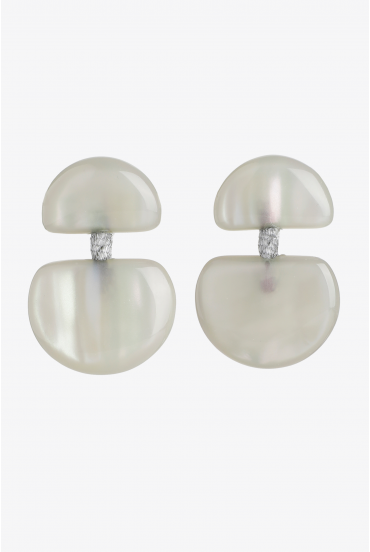 Boucles d’oreilles avec pendentif en deux parties