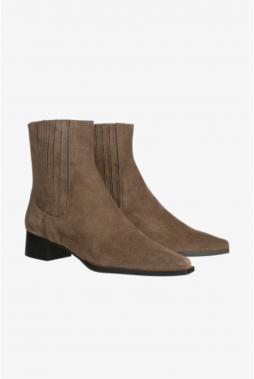 Suede ankle boots