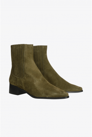 Wildleder-Stiefeletten