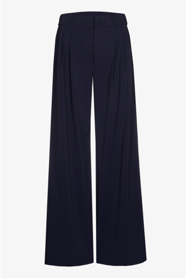 Wide-leg jersey trousers