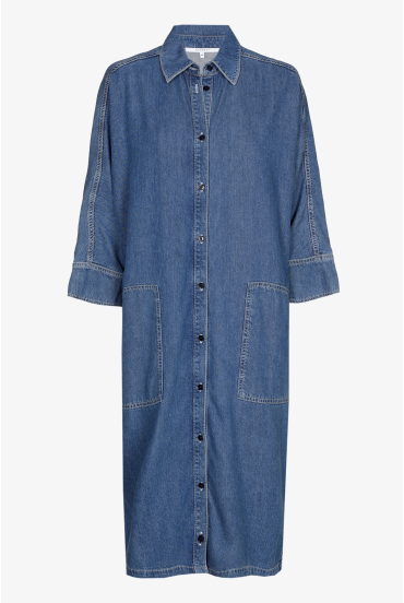 Supple denim dress