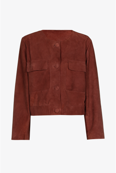 Korte suède jas dames