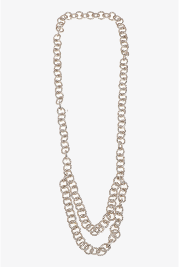 Lange schakelketting in 3 lagen