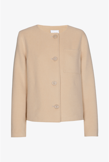 Veste double face en laine