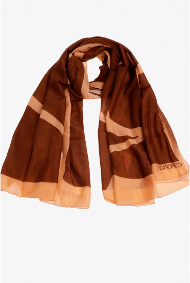 Cotton and silk summer scarf