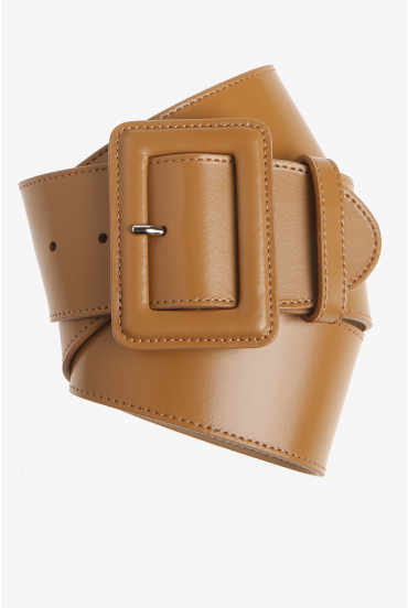 Large ceinture en cuir