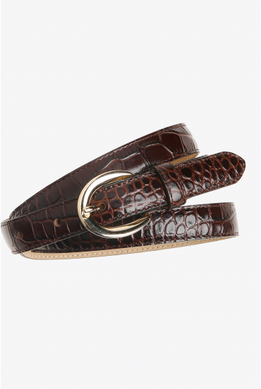 Fine ceinture en cuir