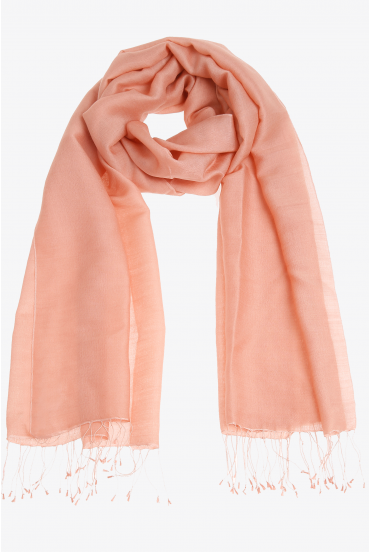 Pashmina en soie et en laine