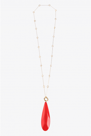Long necklace with pendant