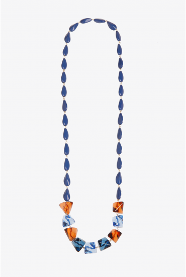 Long necklace with stones