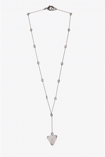 Necklace with triangular pendant