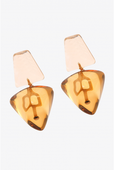 Boucles d’oreille colorées