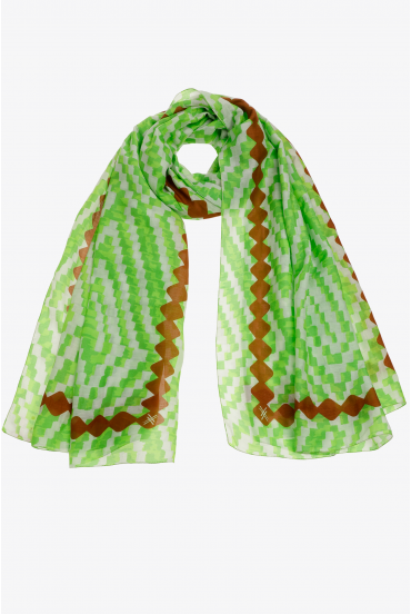 Summer scarf with print