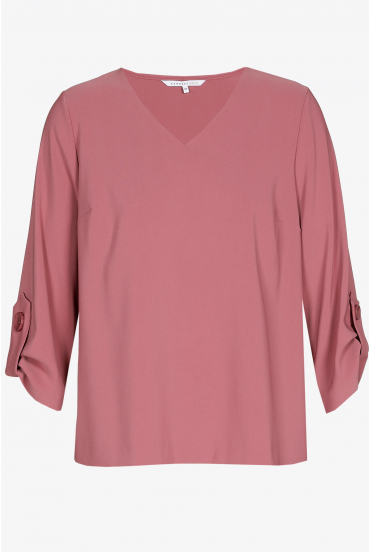 Bluse mit V-Ausschnitt