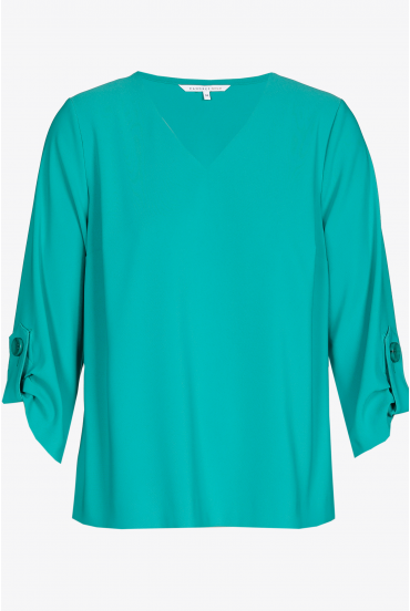 Bluse mit V-Ausschnitt
