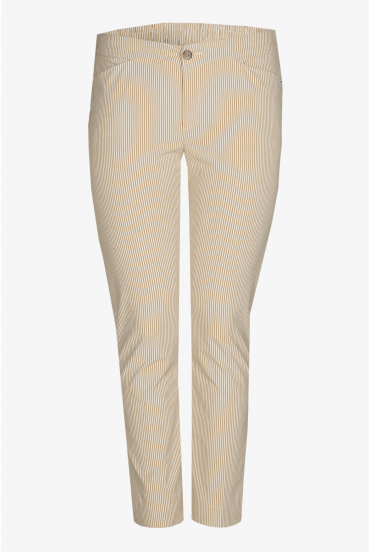 Striped summer trousers