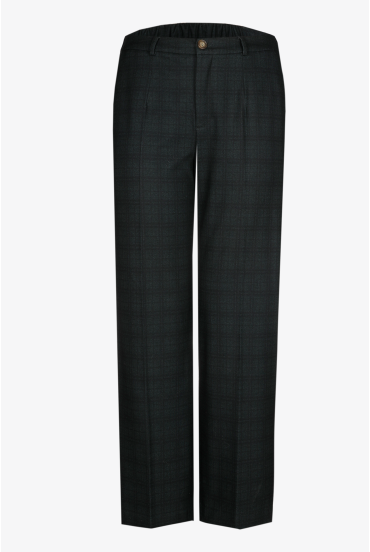 Geruite broek met rechte pijpen