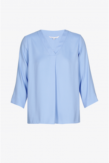 Blouse fluide à encolure en V