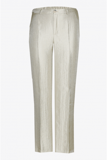Pantalon brillant à jambes larges