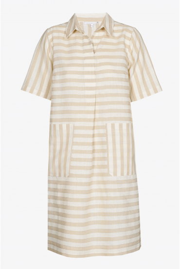 Robe courte rayée