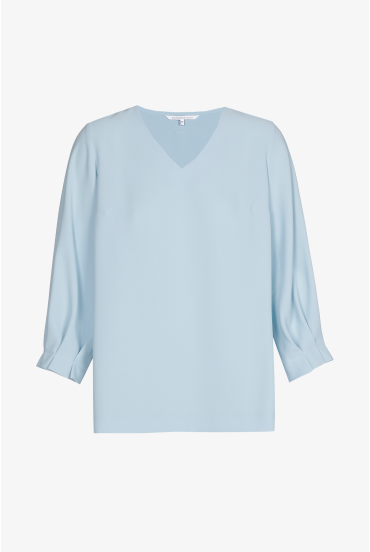 Blouse with elegant pleat detailing