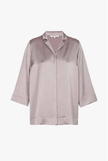 Satijnen blouse met knoopjes