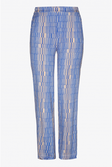 Trousers in stretch fabric with print