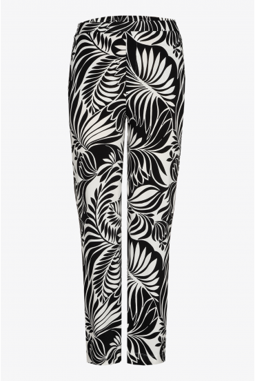Pantalon à motif floral