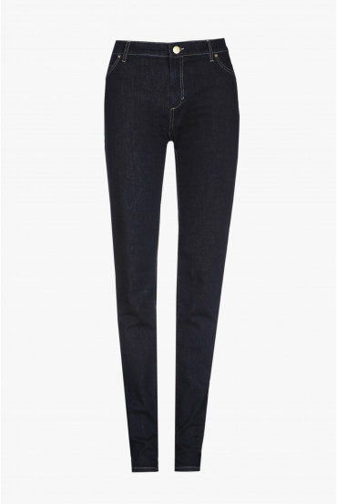 Dark-blue skinny jeans