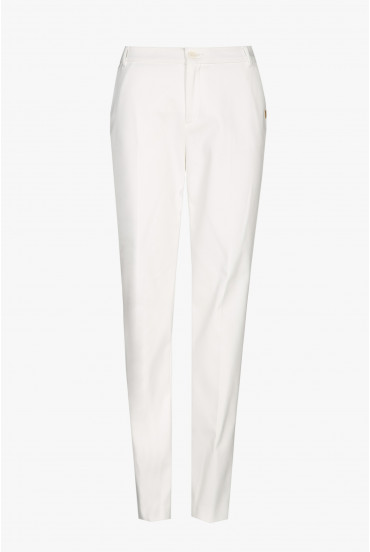 Pantalon chino blanc en coton