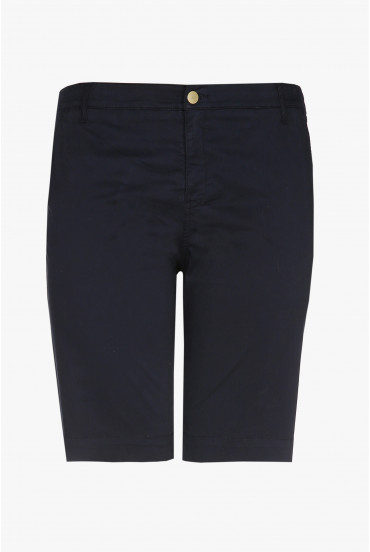 Dunkelblaue Damenshorts mit enger Passform