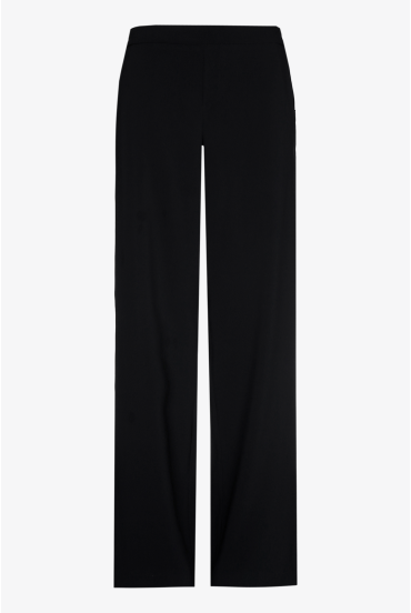 Black loose-fitting trousers