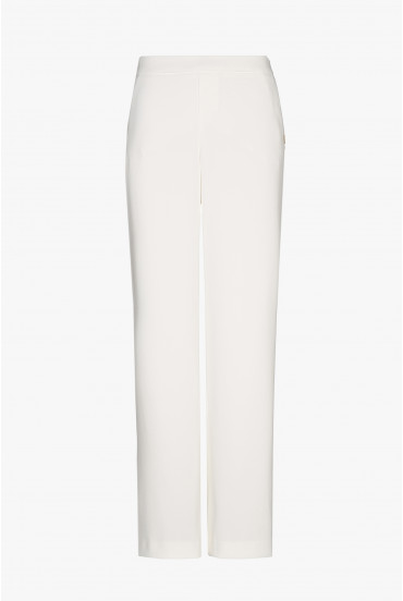 White loose-fitting trousers