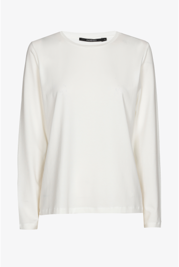 T-shirt met ronde hals en lange mouwen