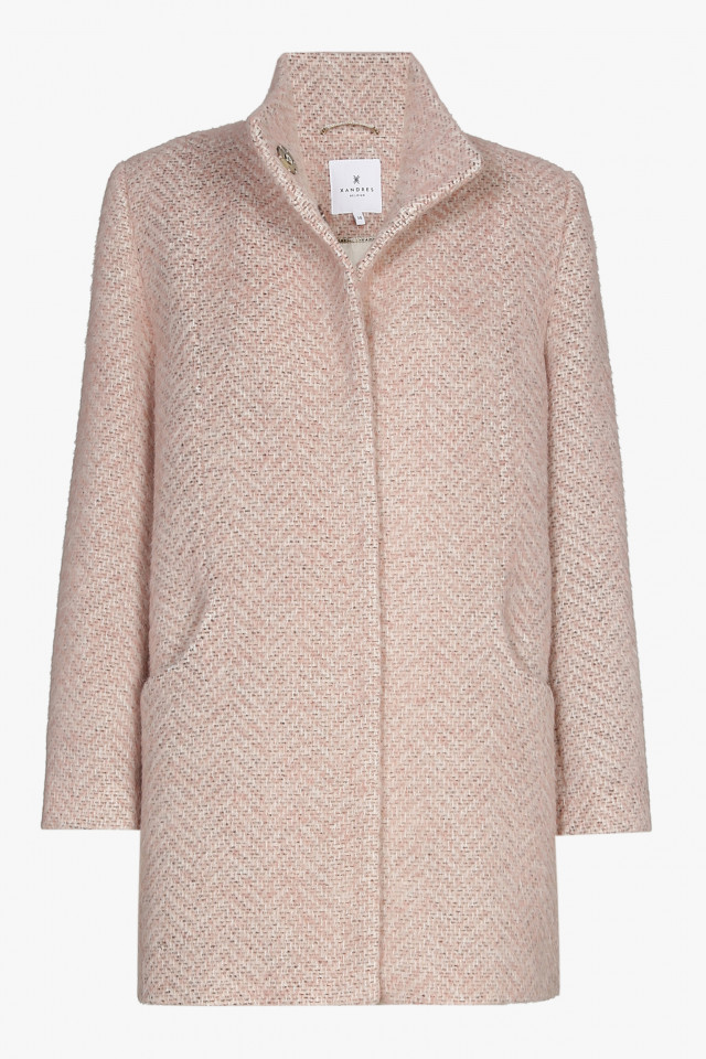 Mid-length pink coat