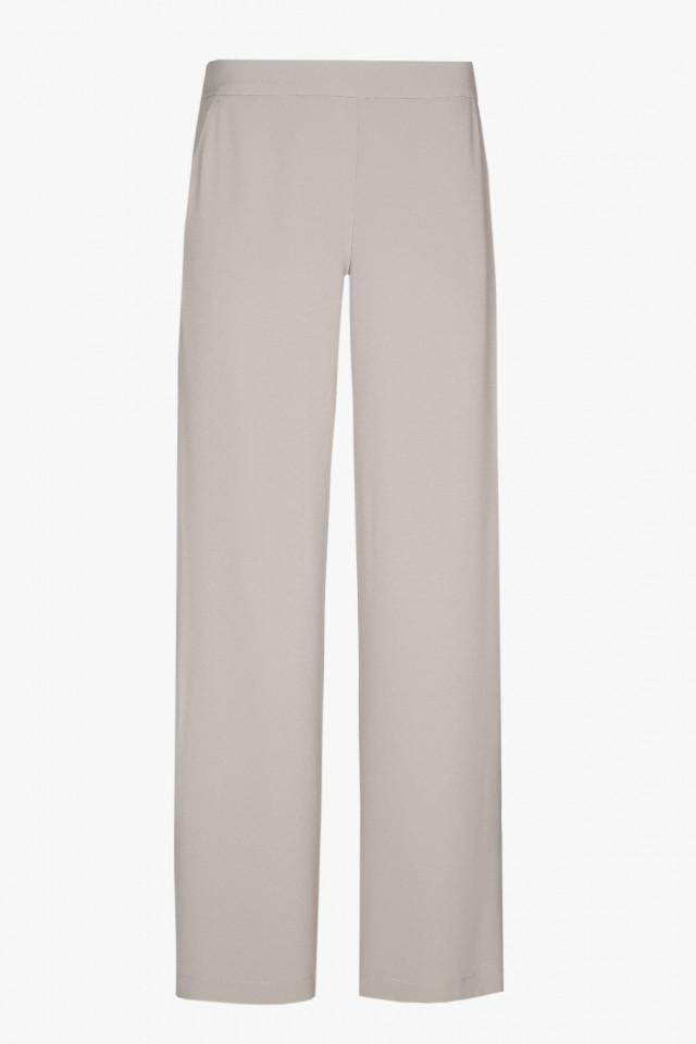 Wide light grey trousers
