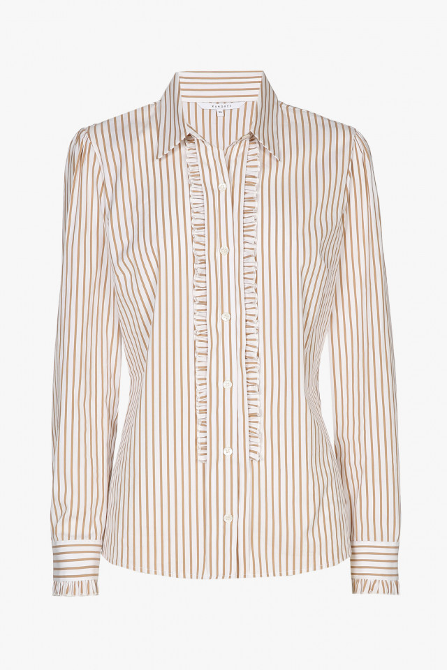 White-brown striped shirt 