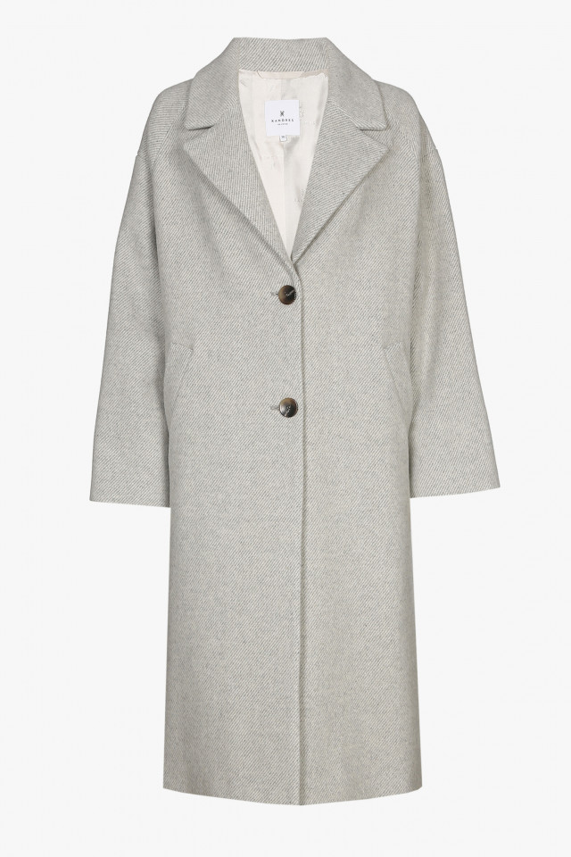 Grey woollen coat