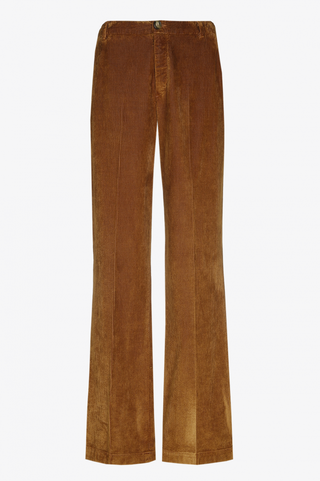 Thin-ribbed corduroy trousers