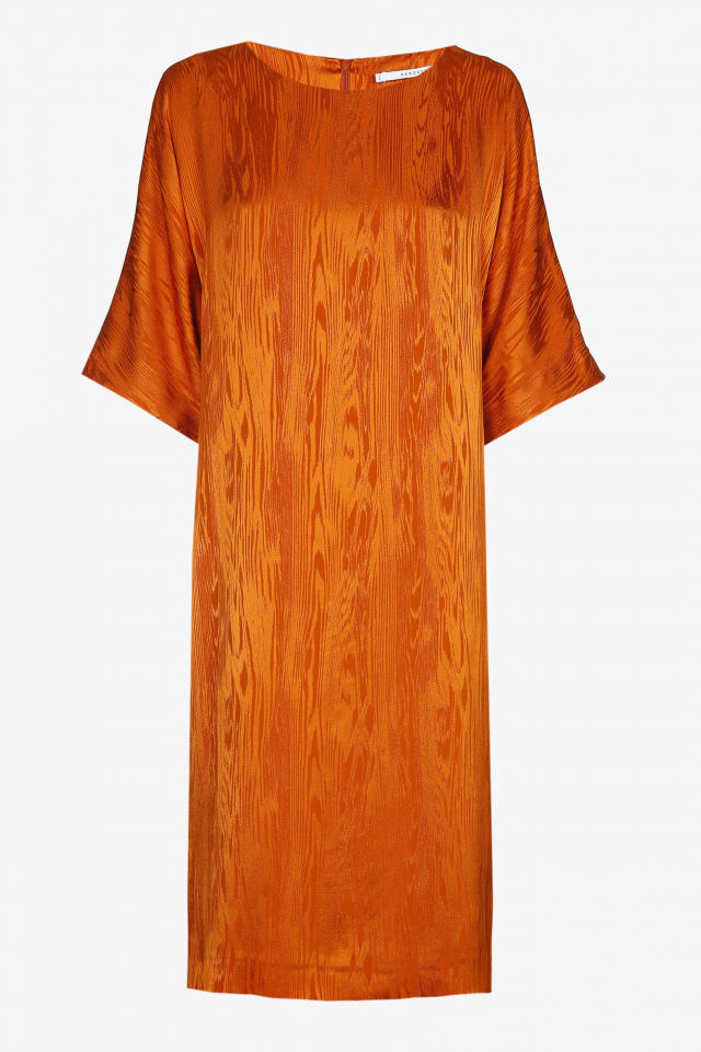Dress with moiré pattern