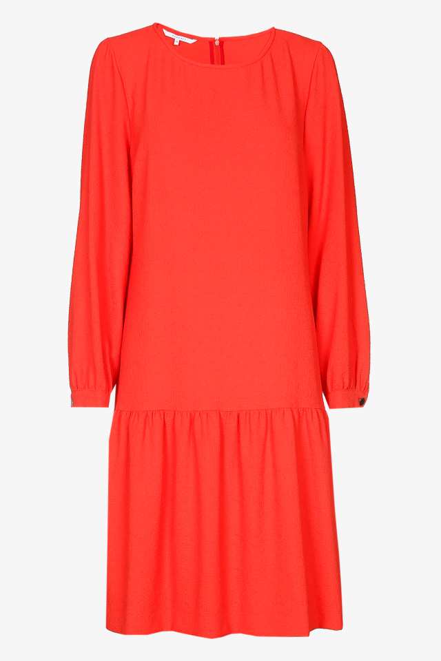 Robe midi à volant