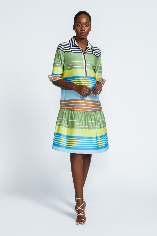 Multicoloured shirt dress