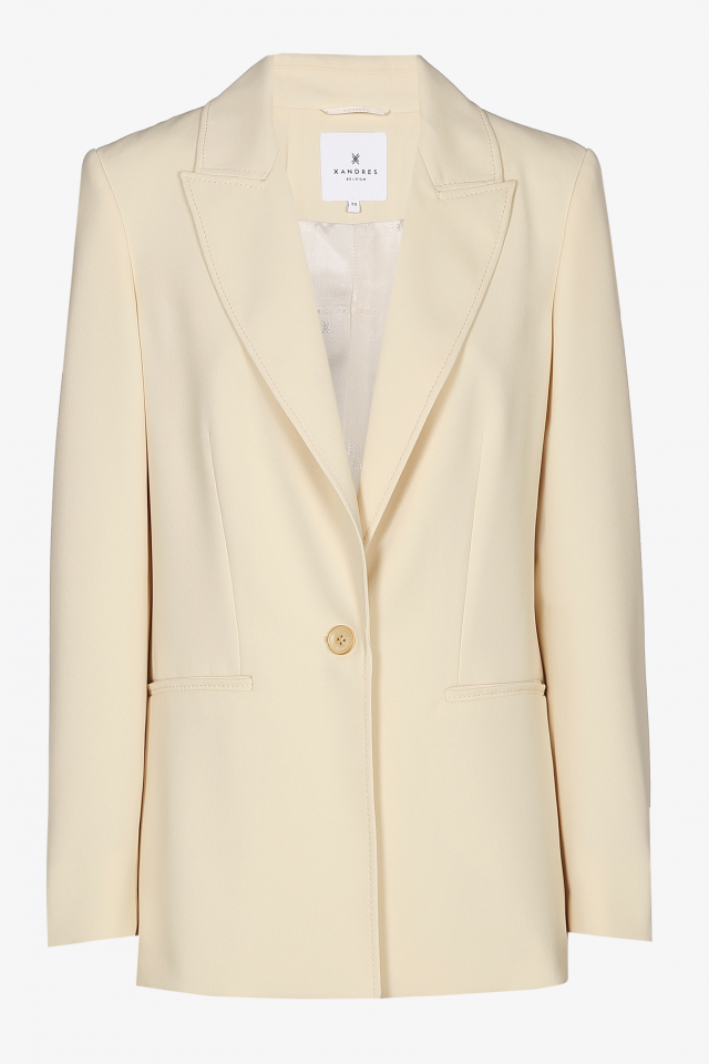 Rechte blazer met zakken