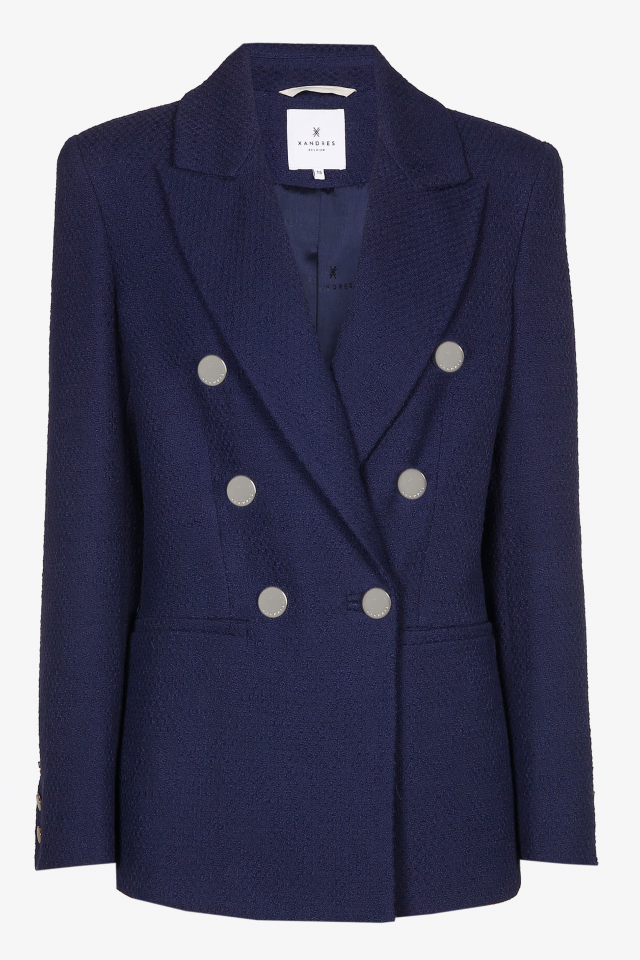 Blazer with double row of buttons