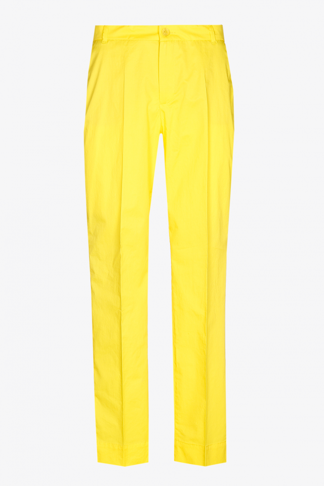 Broek met ingestreken vouw 