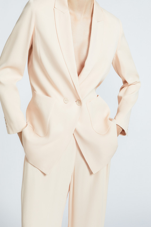 Blazer in bubble viscose