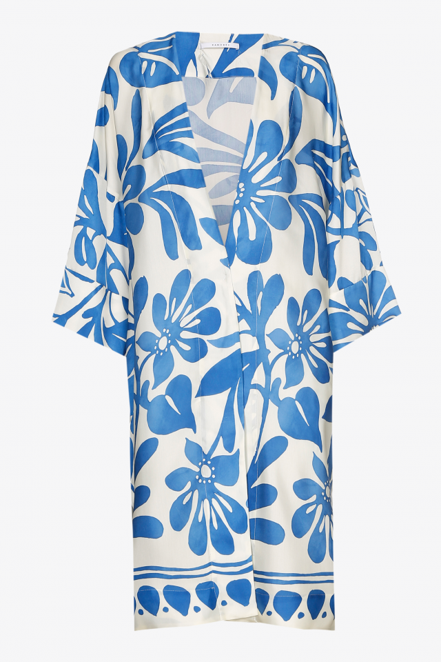 Kimono with a floral print