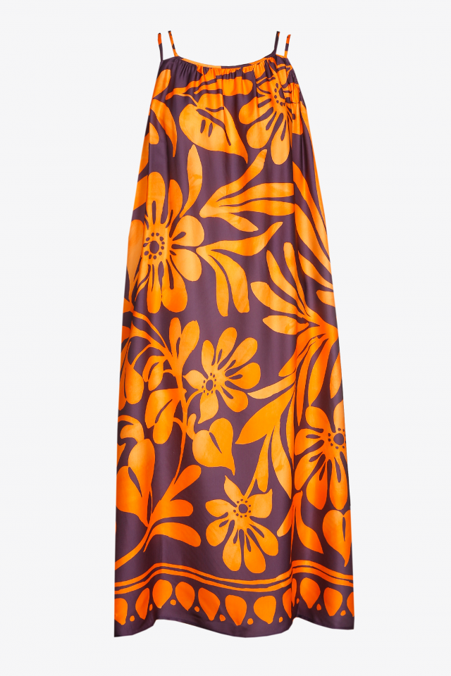 Summery dress with floral print